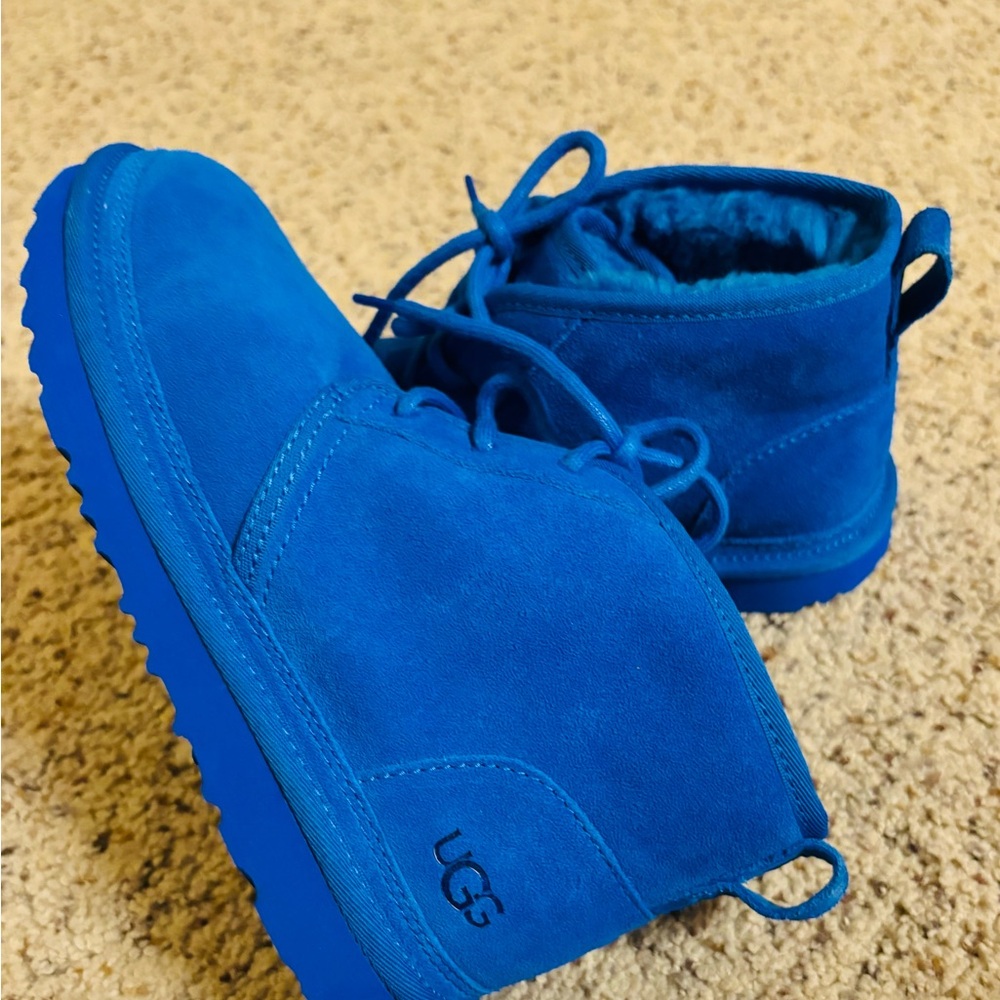 BLUE UGG ANKLE BOOTS